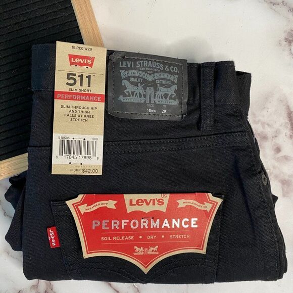 LEVIS Women's Black 511 Slim Short | Size: 29 - Picture 3 of 6